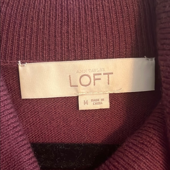 Elegant Burgundy/Maroon Cowl Neck Sweater - Picture 5 of 5